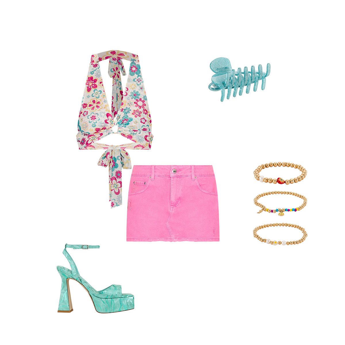 Barbiecore outfit 1 by Stylitics